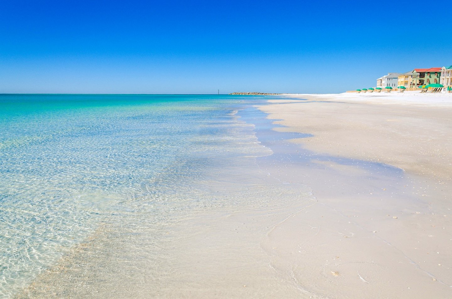 Calm water along the South Walton shoreline